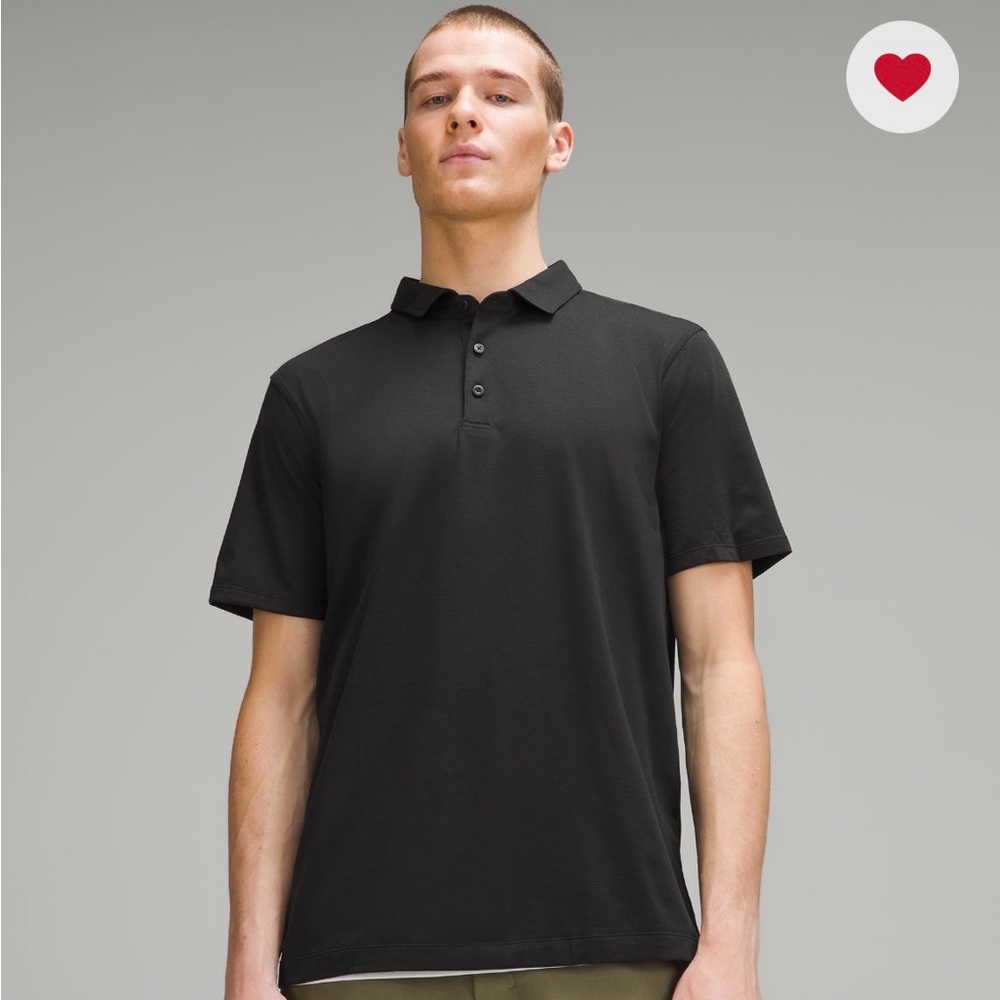 lululemon athletica Black Evolution Polo Shirt